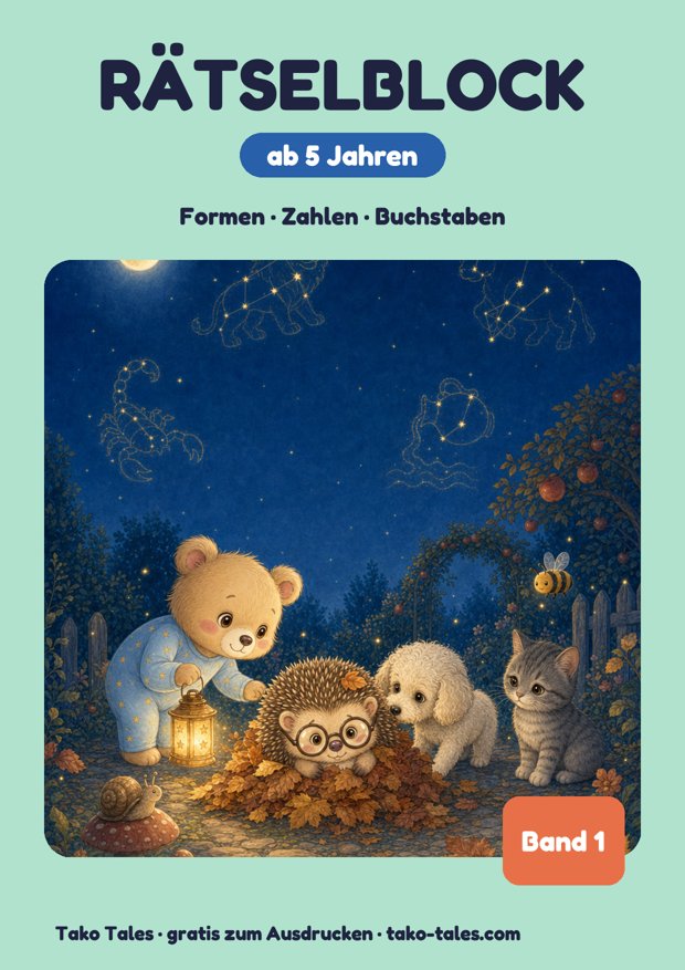 Rätselblock ab 5 Jahren Titelseite