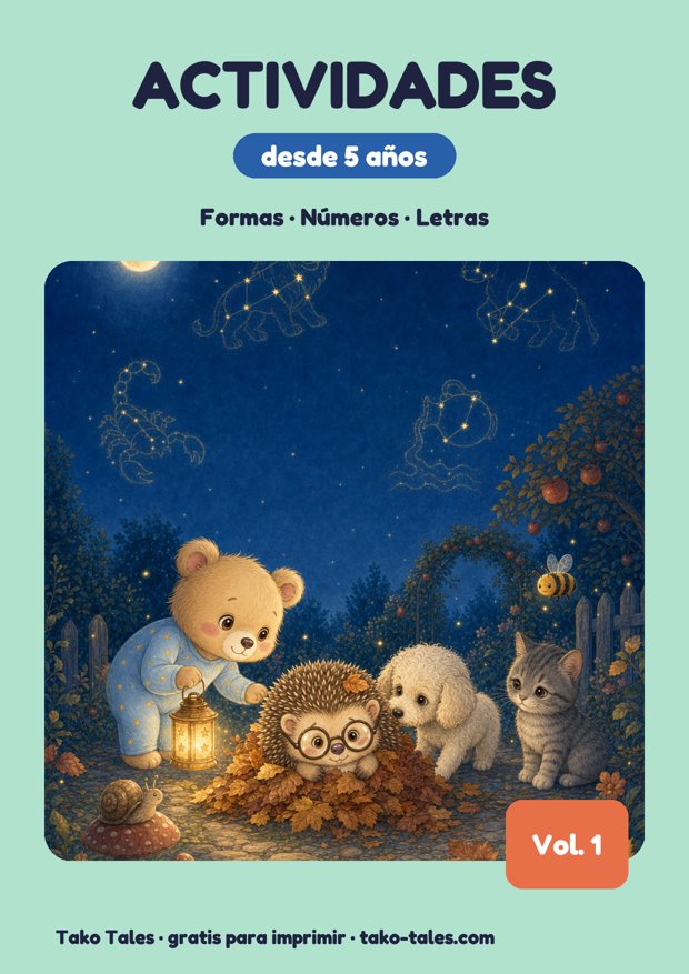 Cuadernillo de actividades para niños de 5 años portada