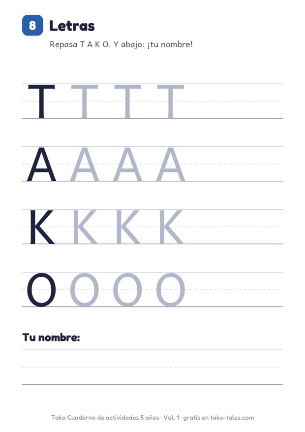 Fichas para repasar letras para imprimir
