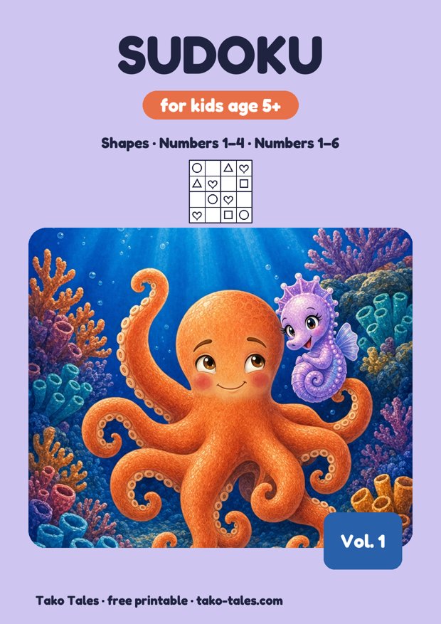 Printable sudoku for kids cover