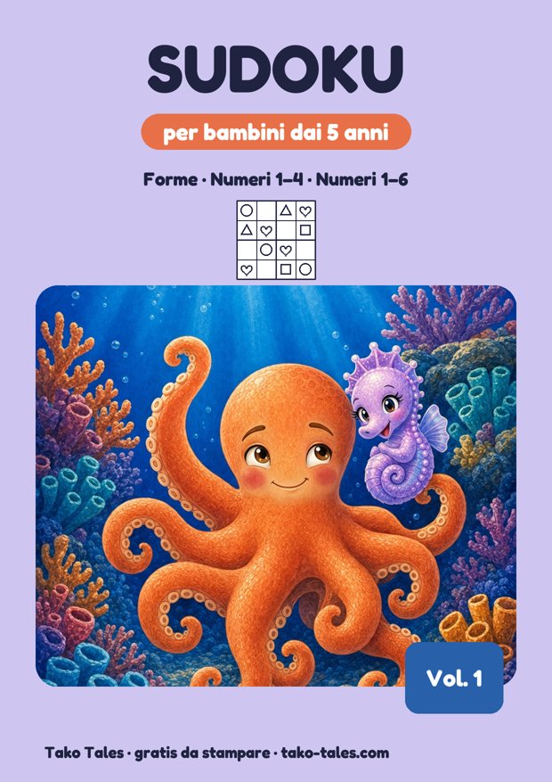 Sudoku per bambini copertina da stampare