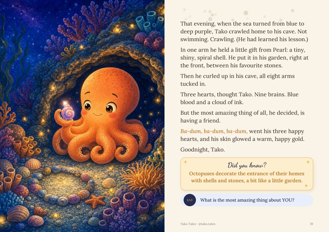 Sample spread: the shiny shell
